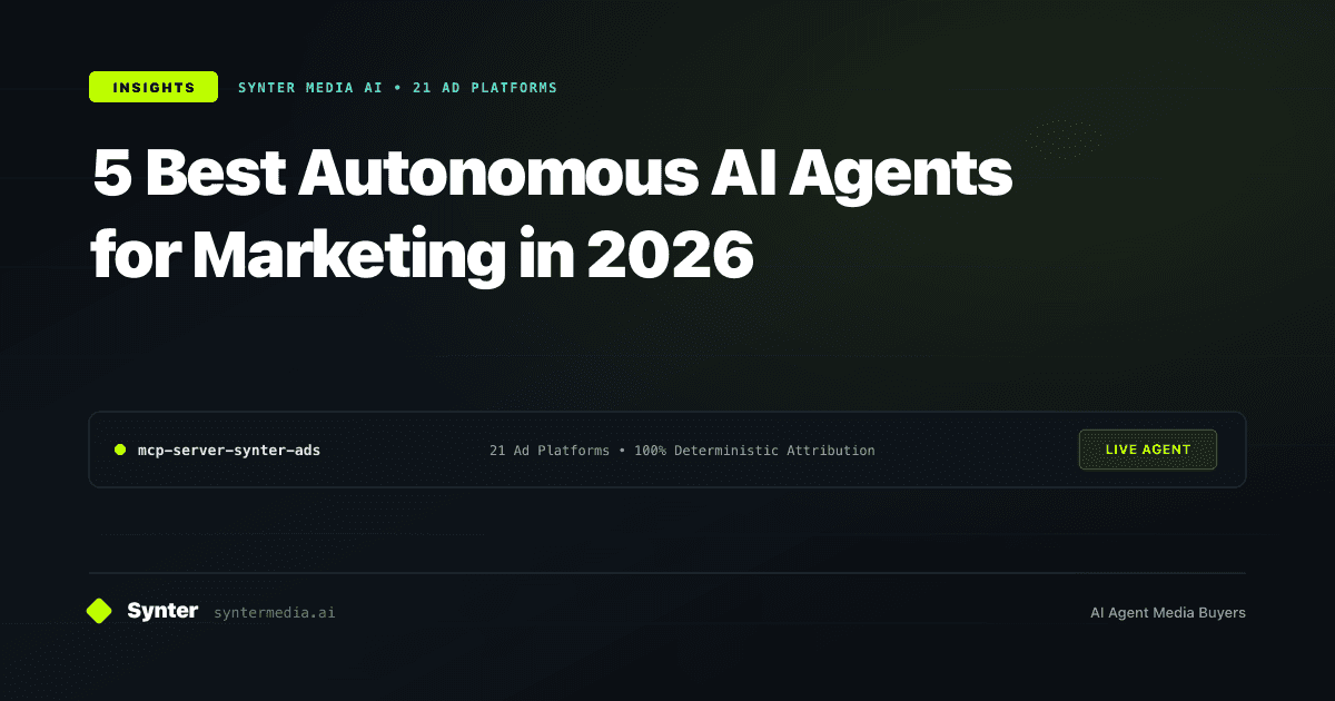5 Best Autonomous AI Agents for Marketing in 2026