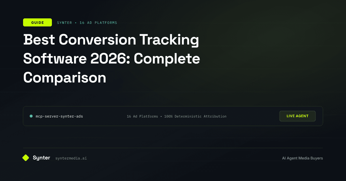 Best Conversion Tracking Software 2026: Complete Comparison | Synter