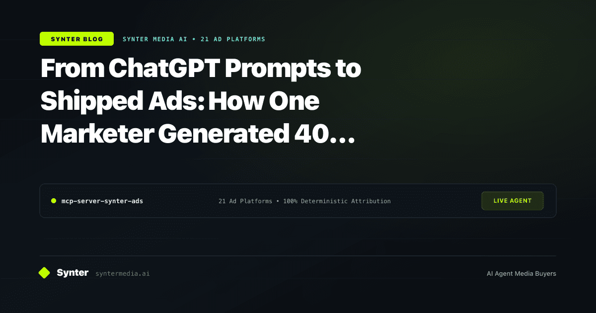 From ChatGPT Prompts to Shipped Ads: How One Marketer Generated 40 Variations in 2 Days