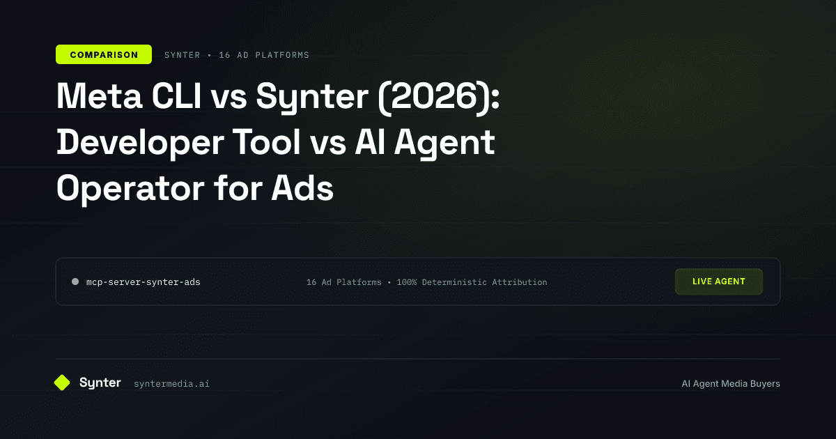 Meta CLI vs Synter (2026): Developer Tool vs AI Agent Operator for Ads ...