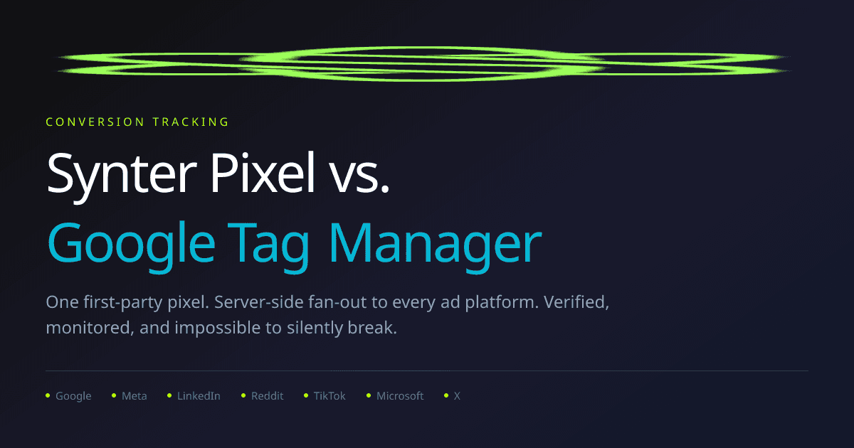 Synter Pixel vs. Google Tag Manager: Why Server-Side Conversions Win