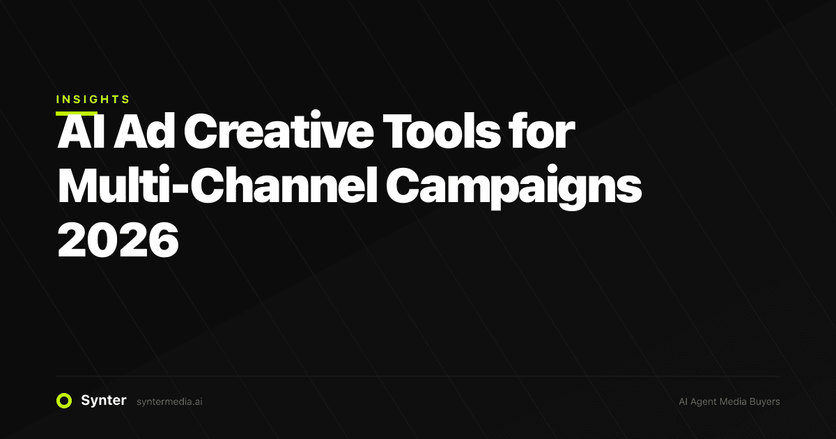 AI Ad Creative Tools for Multi-Channel Campaigns 2026