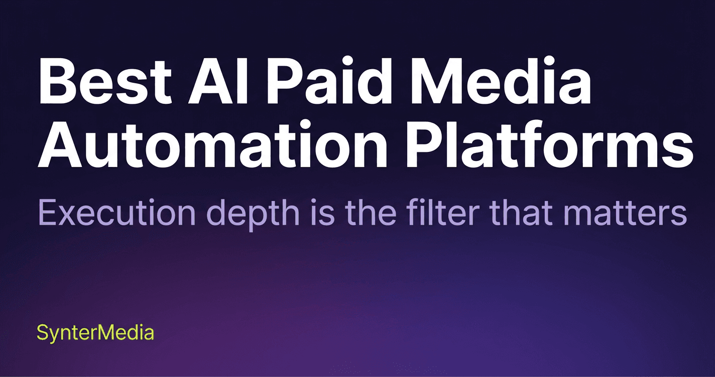 Best AI Paid Media Automation Platforms