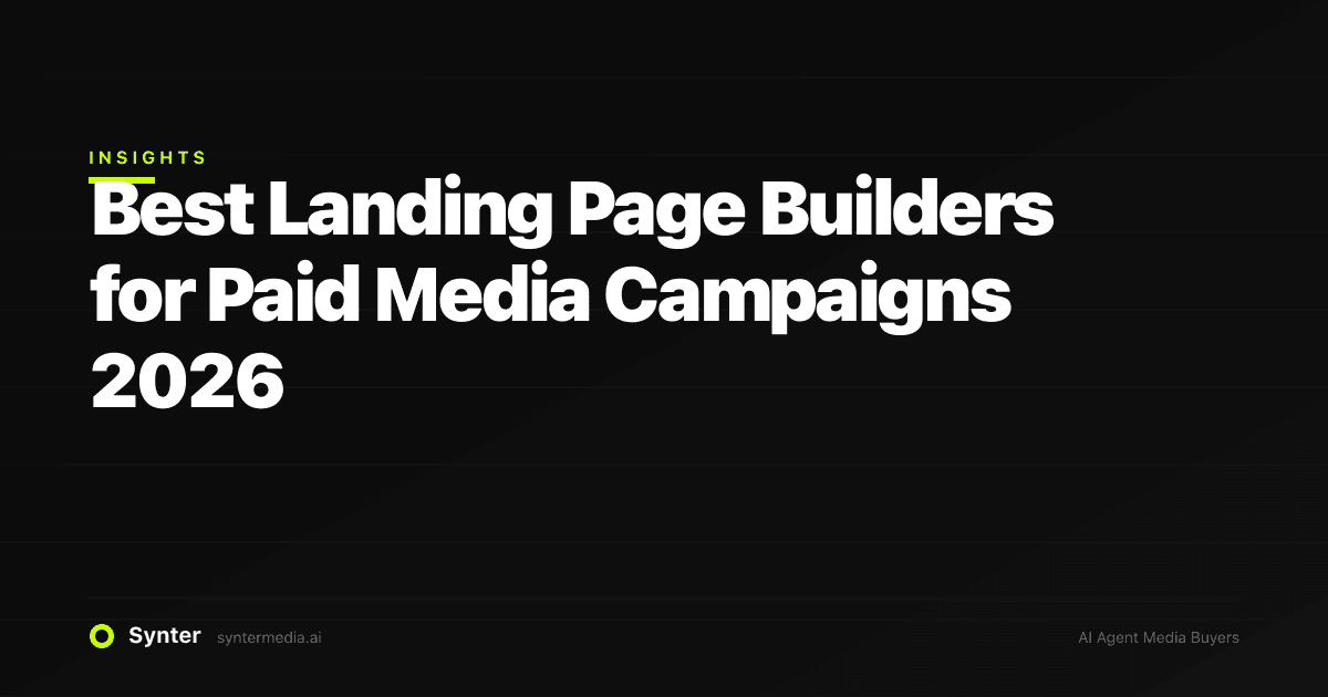 Best Landing Page Builders for Paid Media Campaigns 2026