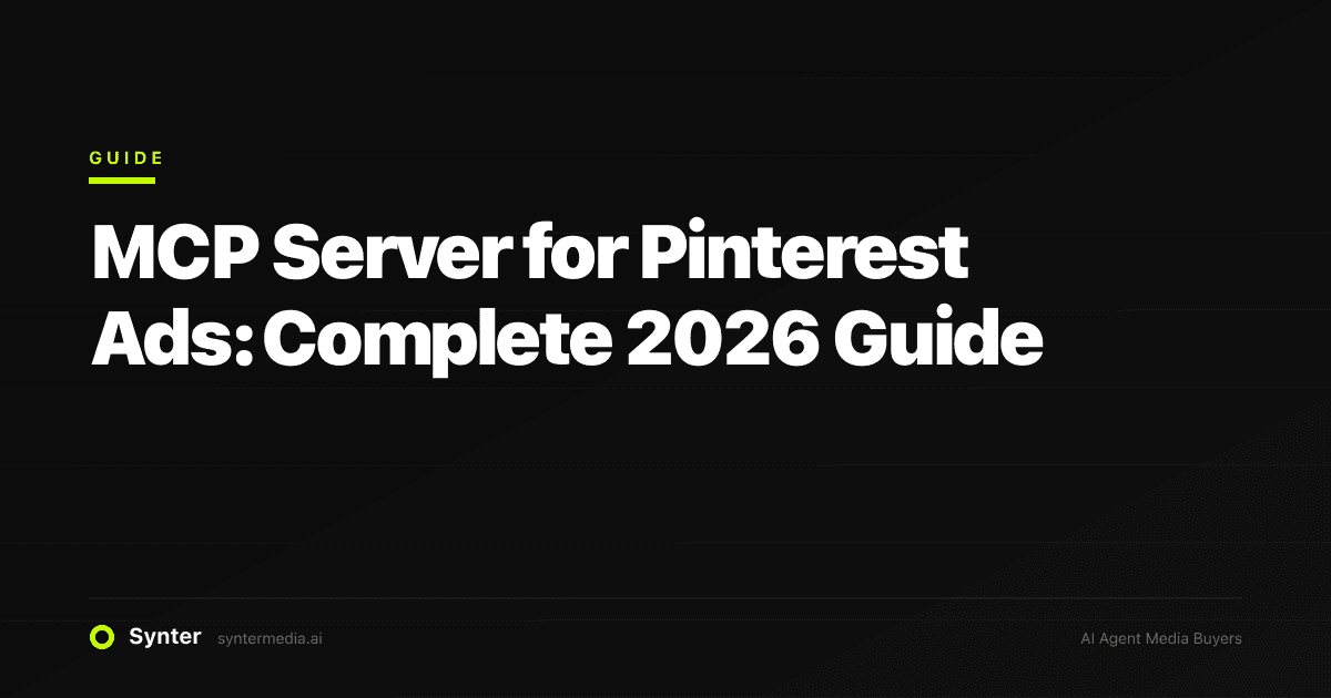 MCP Server for Pinterest Ads: Complete 2026 Guide