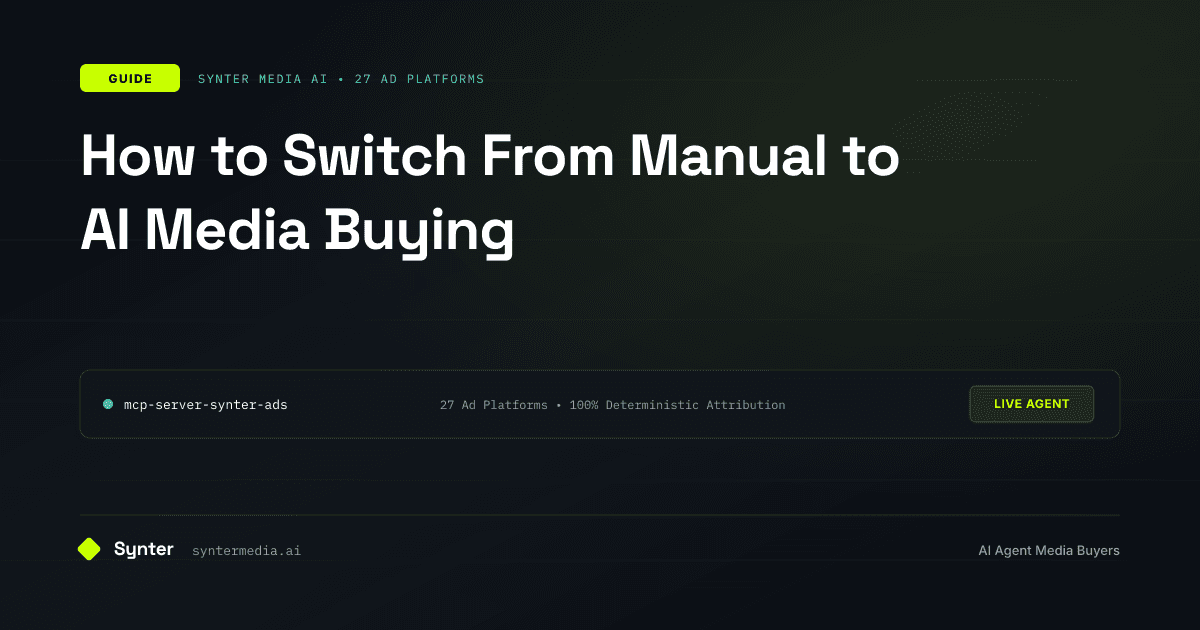 How to Switch From Manual to AI Media Buying